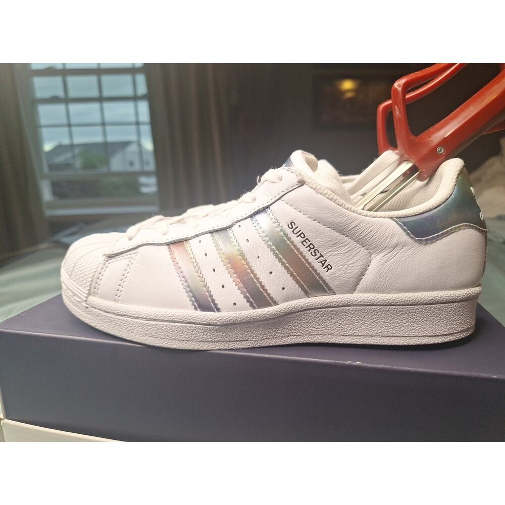 ADIDAS SUPERSTAR Multicolored Reflection White Shoes Women's Size 5